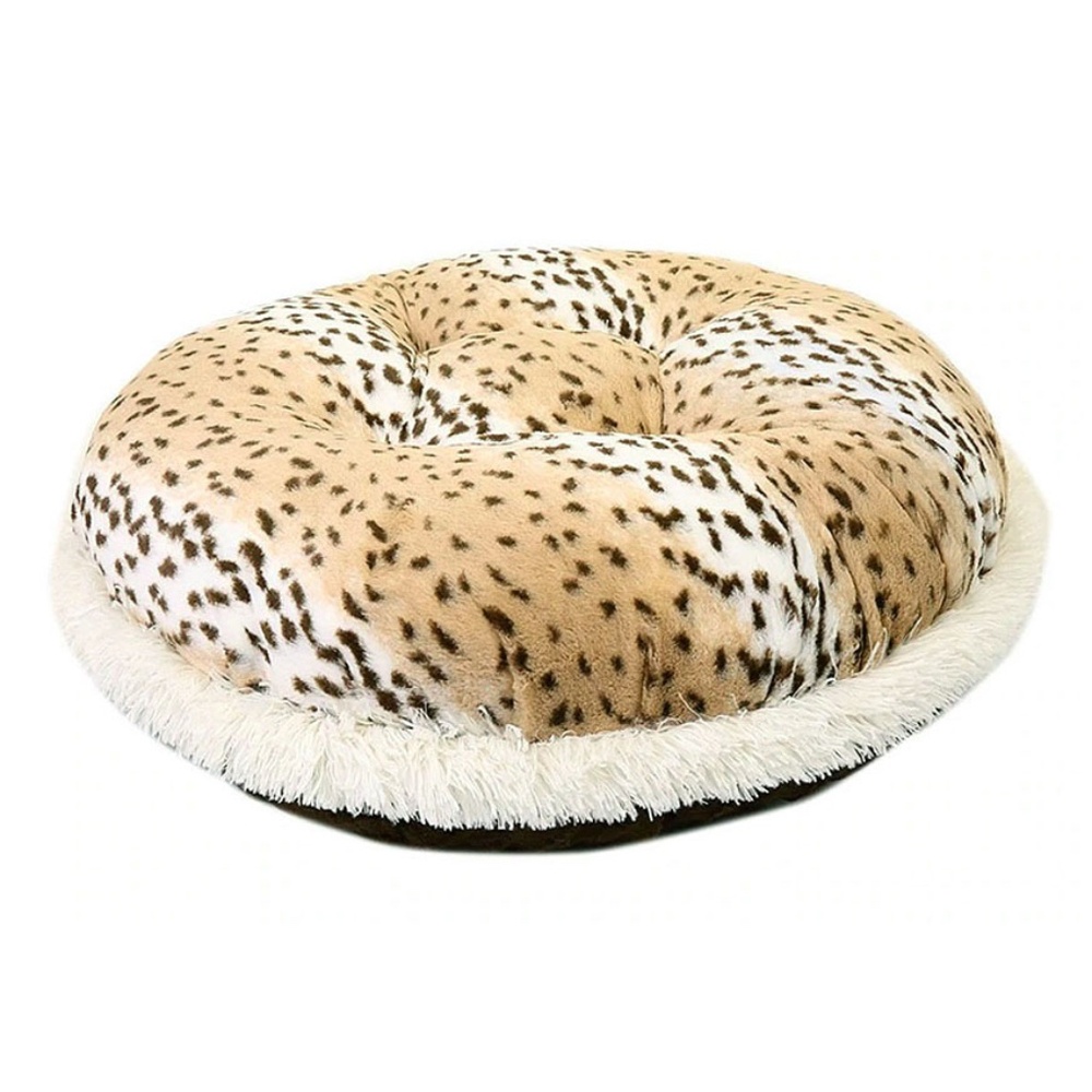 Snow Leopard Bagel Bed